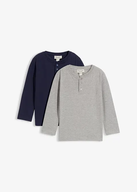 Farfarströja med ekologisk bomull (2-pack), bonprix