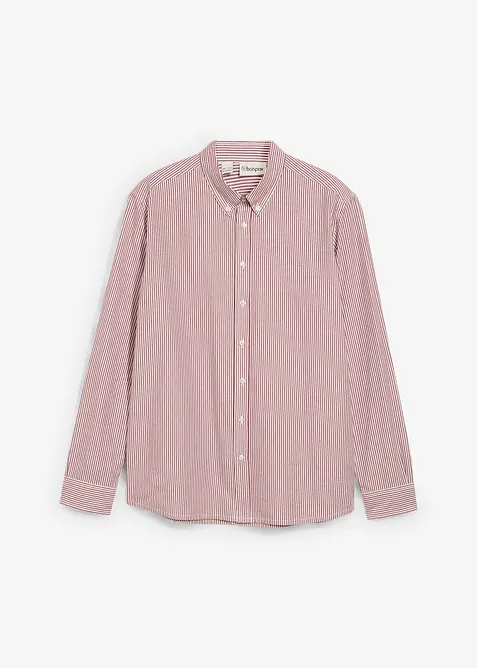 Långärmad skjorta i ren bomull, normal passform, bonprix