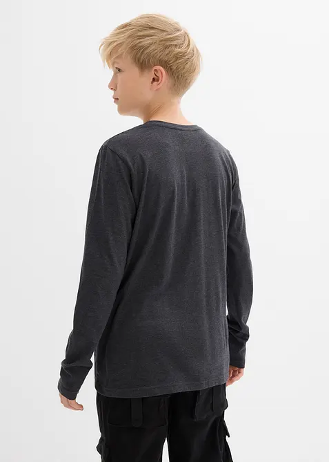 Långärmad topp med tryck, bonprix