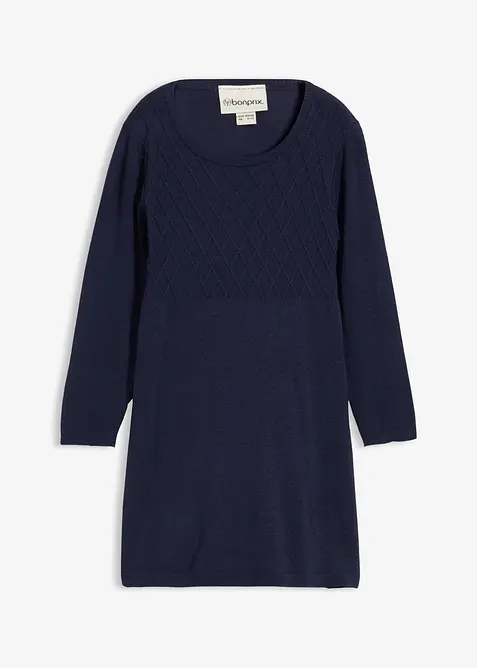 Stickad klänning, bonprix