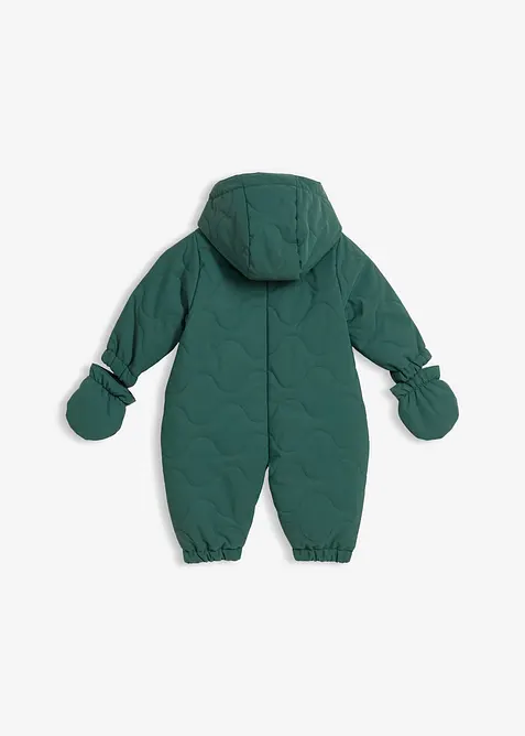 Täckoverall med handskar som kan knäppas fast, bonprix