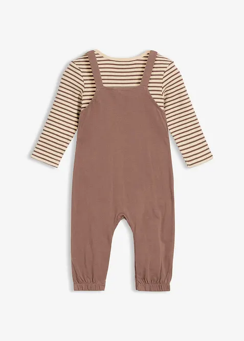 Body och byxa av ekologisk bomull (2 delar), bonprix