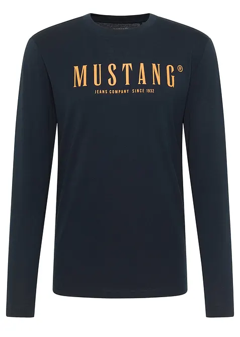 Asheville långärmad T-shirt i ren bomull från Mustang, Mustang Jeans