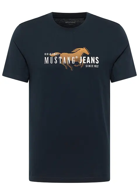 Austin T-shirt i ren bomull fr&aring;n Mustang, Mustang Jeans