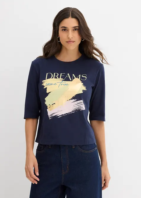 T-shirt i ren ekologisk bomull, bonprix