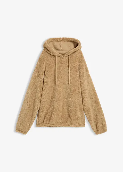 Fleecetröja i teddymaterial, bonprix