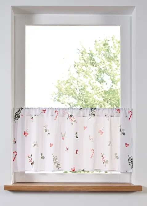 Cafégardin med julmotiv, bonprix