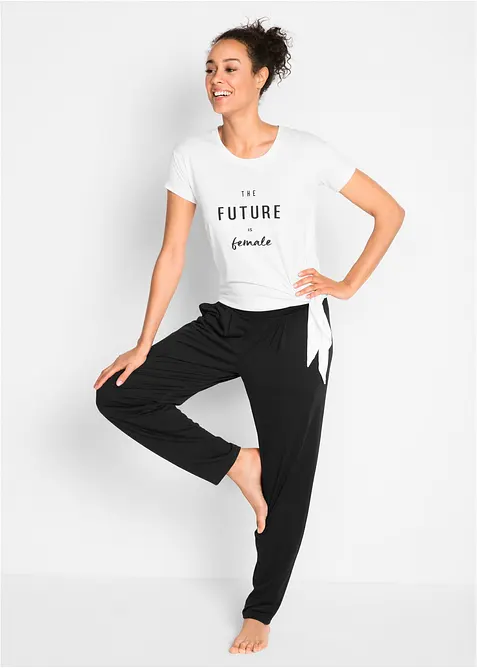 Haremsbyxa med viskos, bonprix