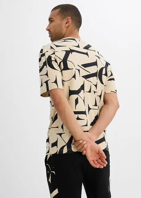 T-shirt i tjockt material av ekologisk bomull, bonprix