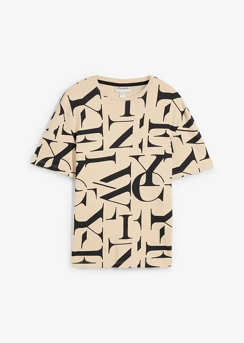 T-shirt i tjockt material av ekologisk bomull, bonprix