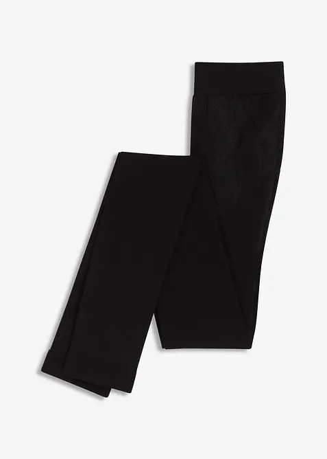 Formande, ogenomskinliga leggings med push up och bekväma muddar (80 den), bonprix