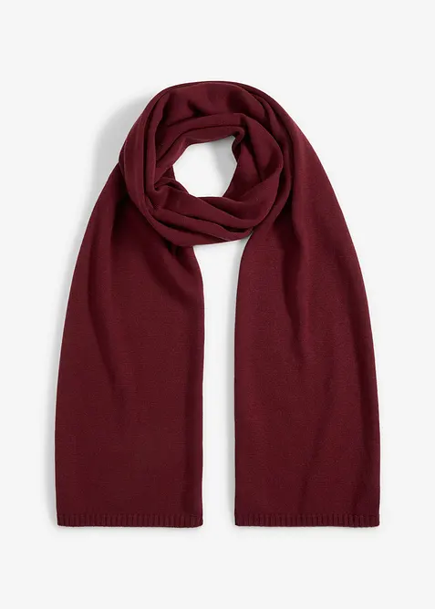 Finstickad halsduk med merinoull, bonprix