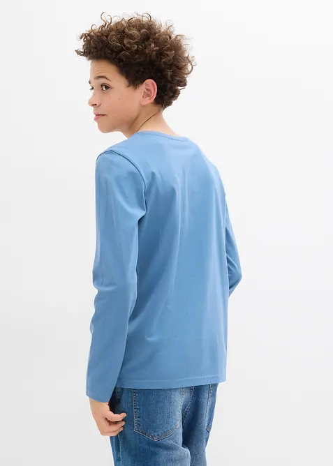 Långärmad topp av ekologisk bomull, bonprix