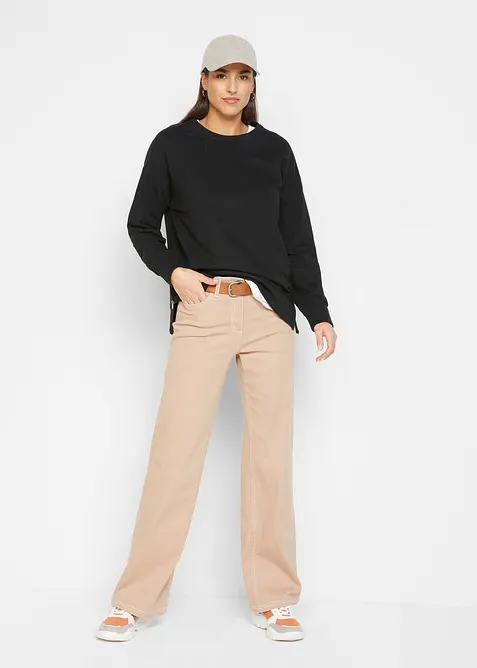 Sweatshirt av bomullsmix, bonprix