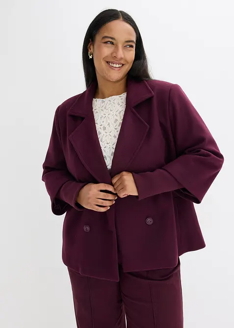 Skepparkavaj med stickade &auml;rmar, bonprix