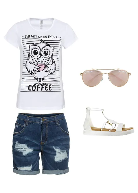 T-shirt av ren bomull, bonprix