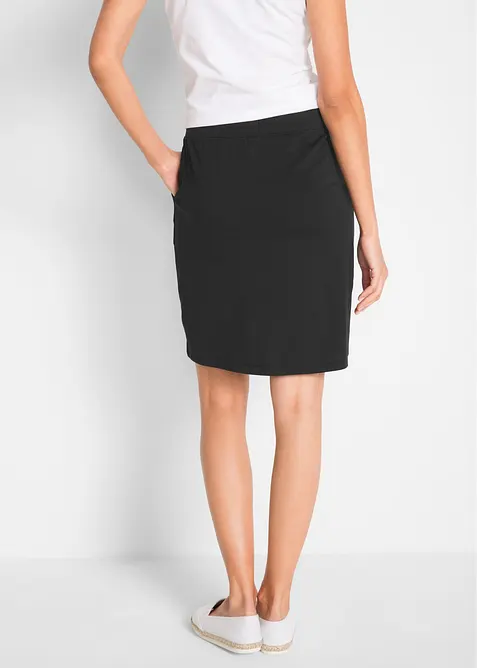 Kjol i ekologisk bomull med stretch, bonprix