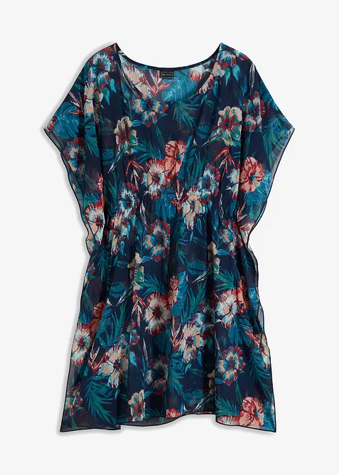 L&aring;ng strandtunika av tunn chiffong, bonprix