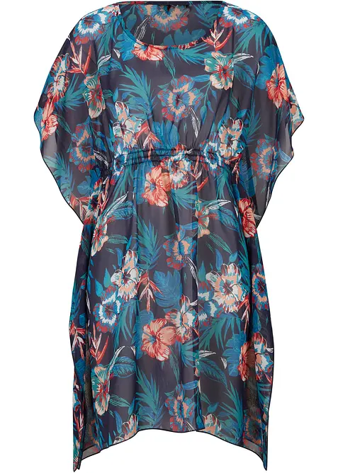 Lång strandtunika av tunn chiffong, bonprix