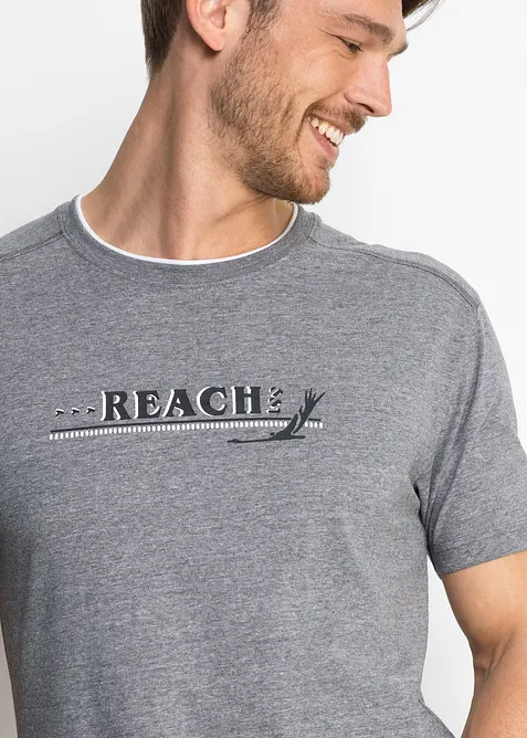 Kort pyjamas med mjuk bomull, bonprix