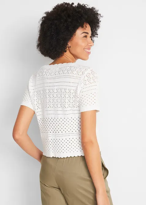 Virkad bolero i kort modell, bonprix