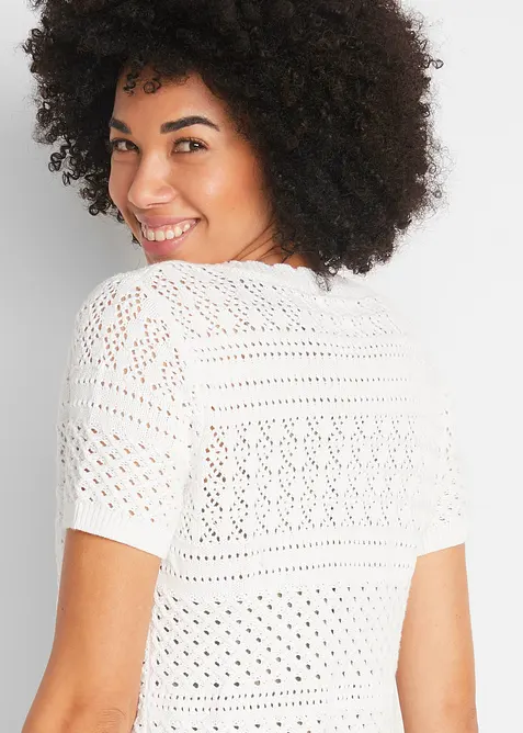 Virkad bolero i kort modell, bonprix