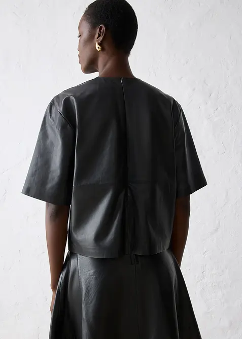 Tunika av lammnappa, bonprix