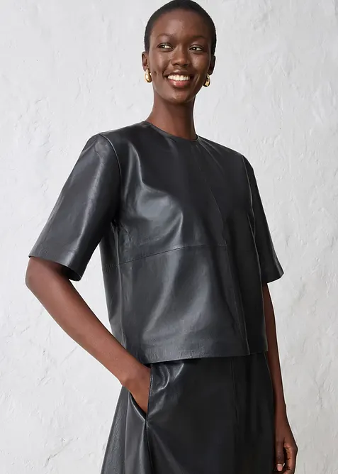 Tunika av lammnappa, bonprix