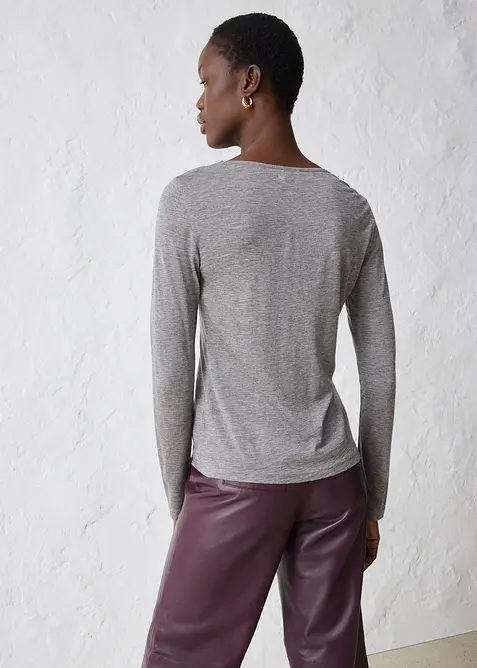 Topp med ull, bonprix