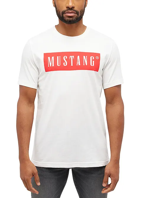 T-shirt från Mustang Austin av ren bomull, Mustang Jeans