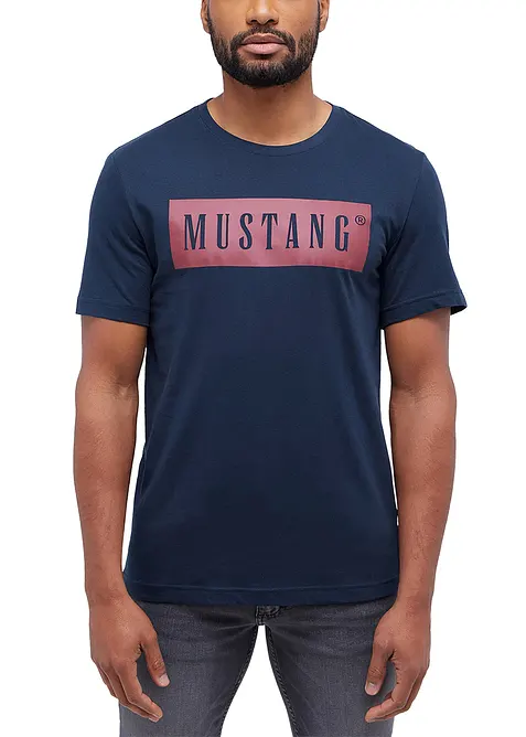 Austin T-shirt i ren bomull från Mustang, Mustang Jeans