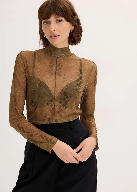 Långärmad topp, bonprix