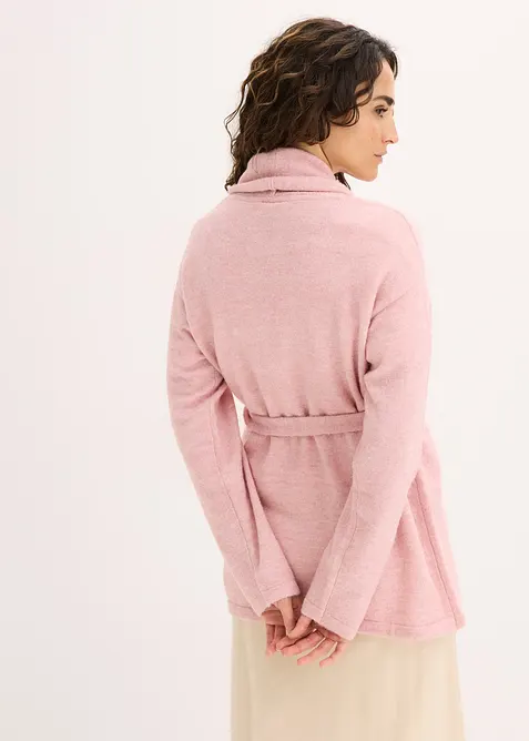 Fluffig cardigan i lurvigt material, bonprix