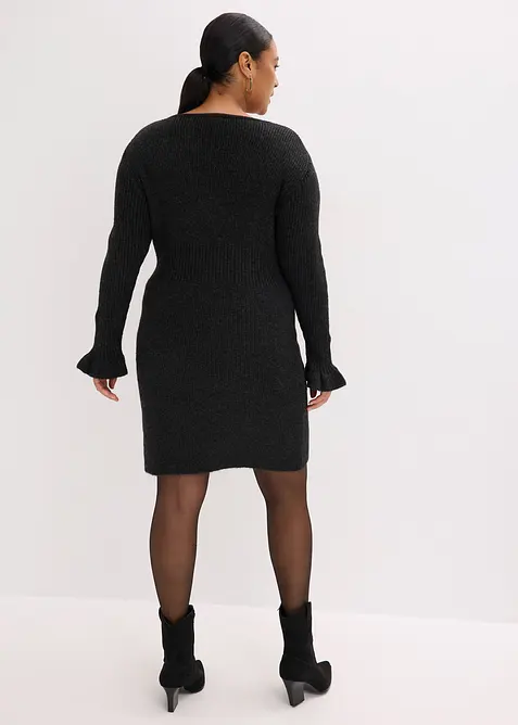 Stickad klänning, bonprix