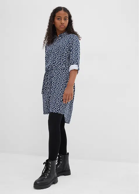 Skjortklänning av viskos med mjukt fall, bonprix