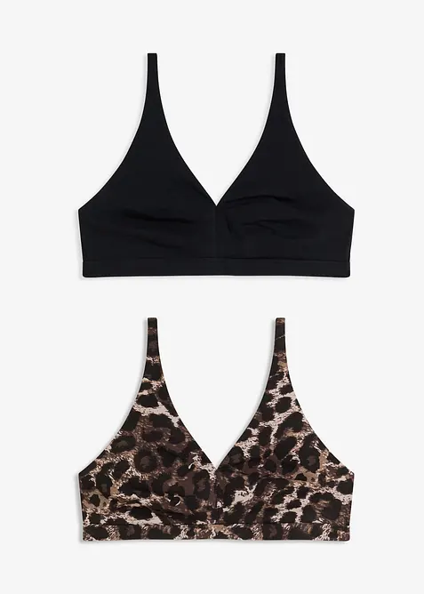 Bralette utan bygel med ekologisk bomull, bonprix