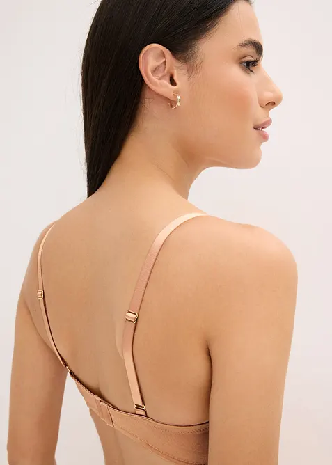 Bygel-BH av skimrande material, bonprix