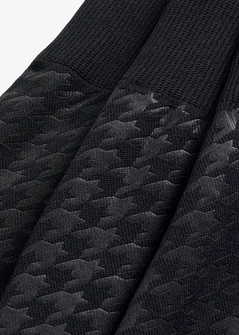 Sömlösa termoleggings med mjuk insida och hundtandsmönster, bonprix