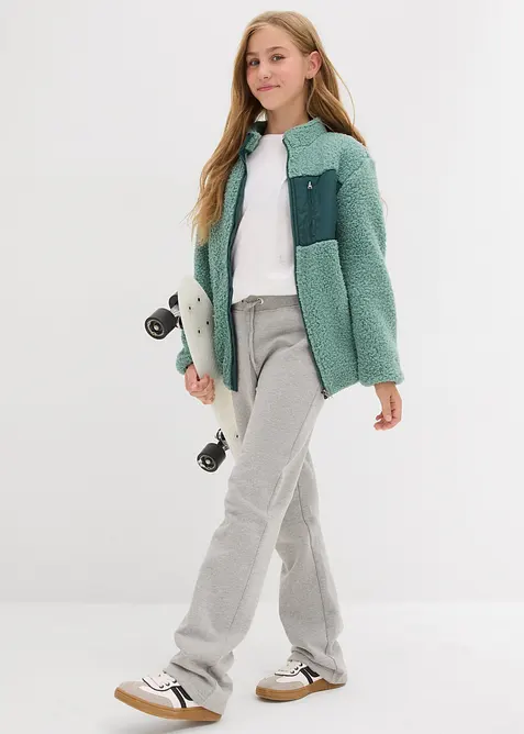 Joggingbyxa med ekologisk bomull för barn (2-pack), bonprix