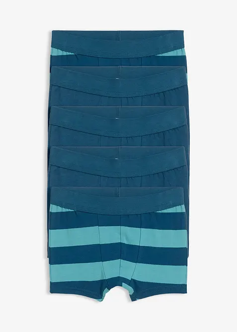 Boxershorts med mjuk ekologisk bomull (5-pack), bonprix