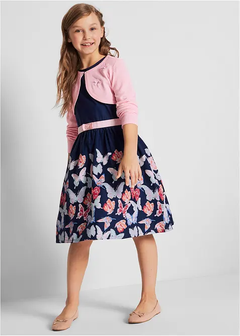 Stickad bolero med fjärilsapplikation, bonprix