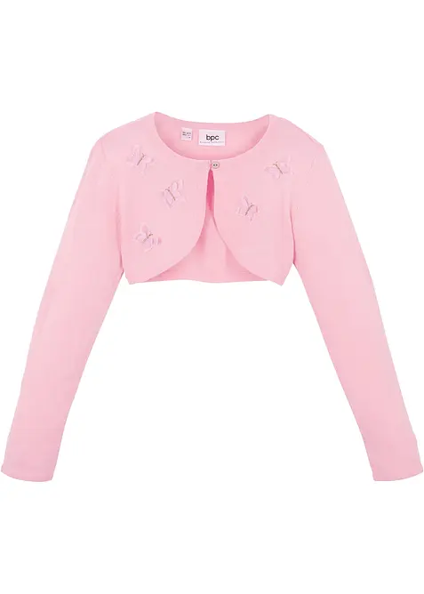 Stickad bolero med fjärilsapplikation, bonprix
