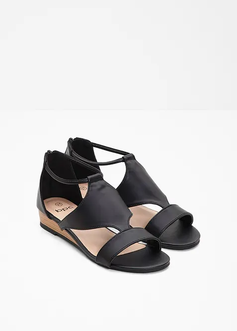 Sandalett med kilklack, bonprix