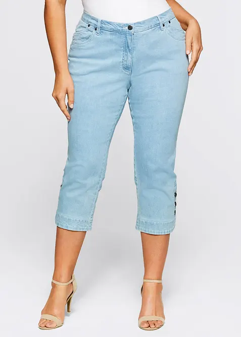 Capri Jeans Mid Waist, bonprix