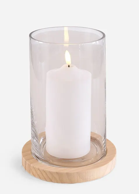 Ljuslykta med LED-belysning, bonprix