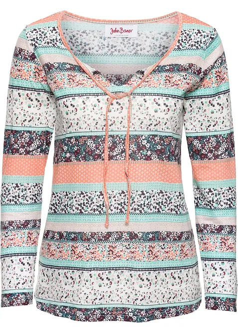 Trik&aring;tunika, l&aring;ng&auml;rmad, bonprix