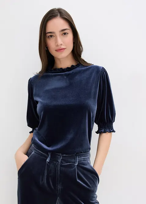 Topp i mjuk sammet, bonprix