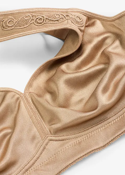 Avlastande BH utan bygel, med vadderade axelband, bonprix