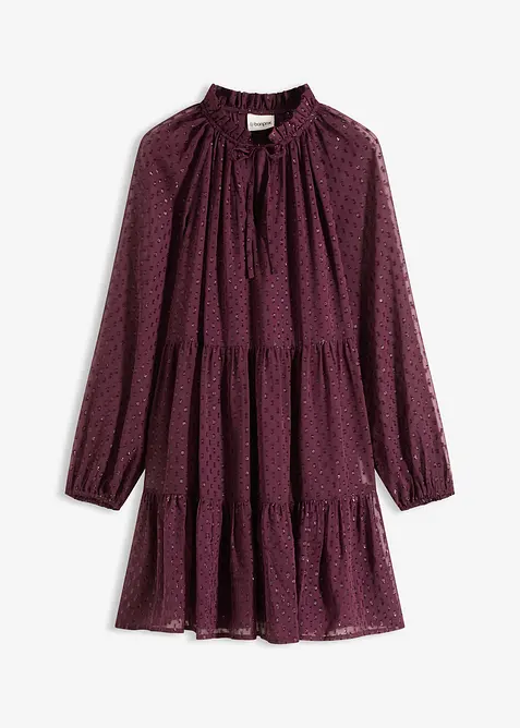 Tunikaklänning med glittrig effekt, bonprix