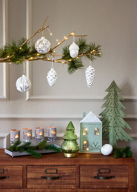 Prydnadsjulgran med LED-belysning, bonprix